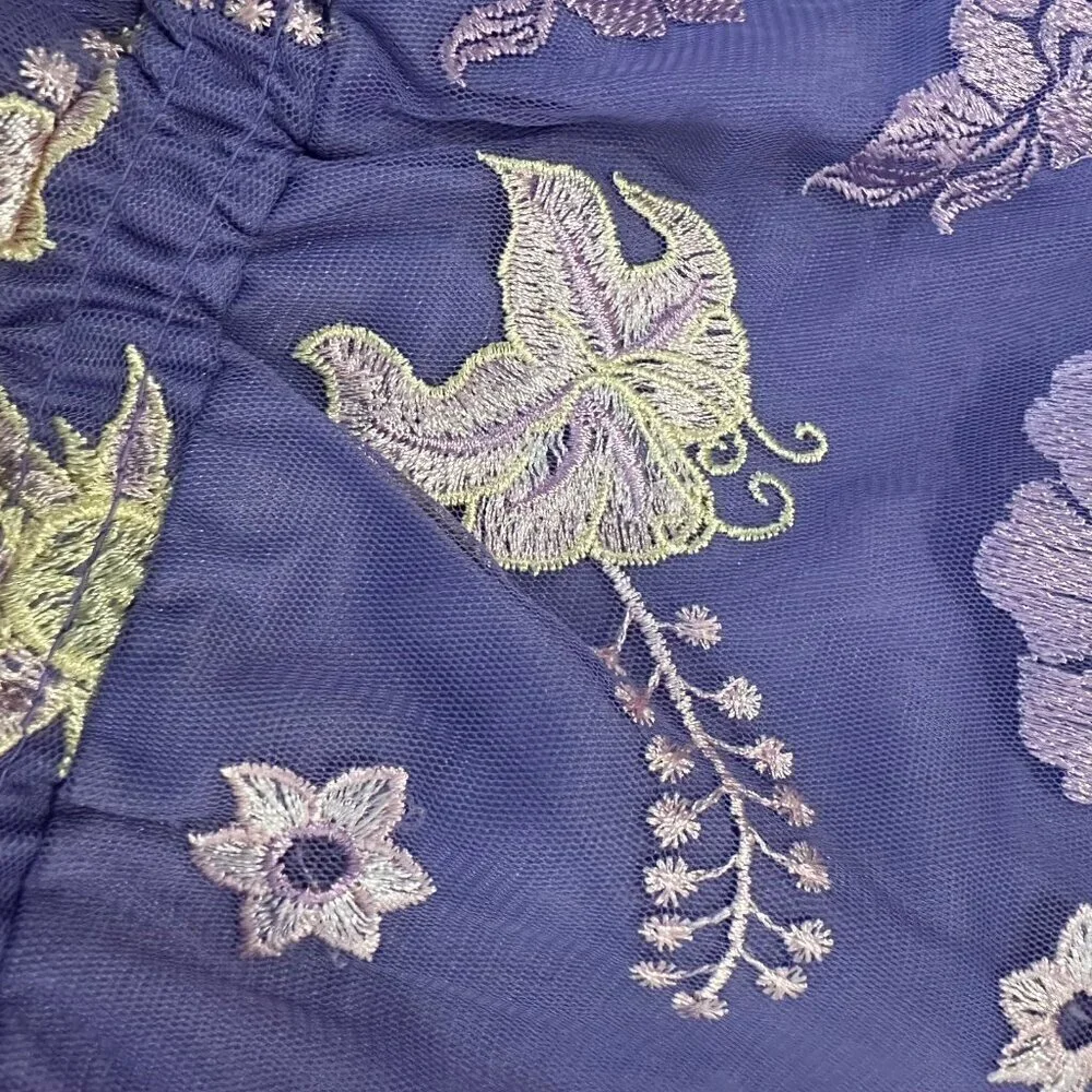 Disney Store Tangled Rapunzel embroidered dress 7-8